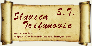 Slavica Trifunović vizit kartica